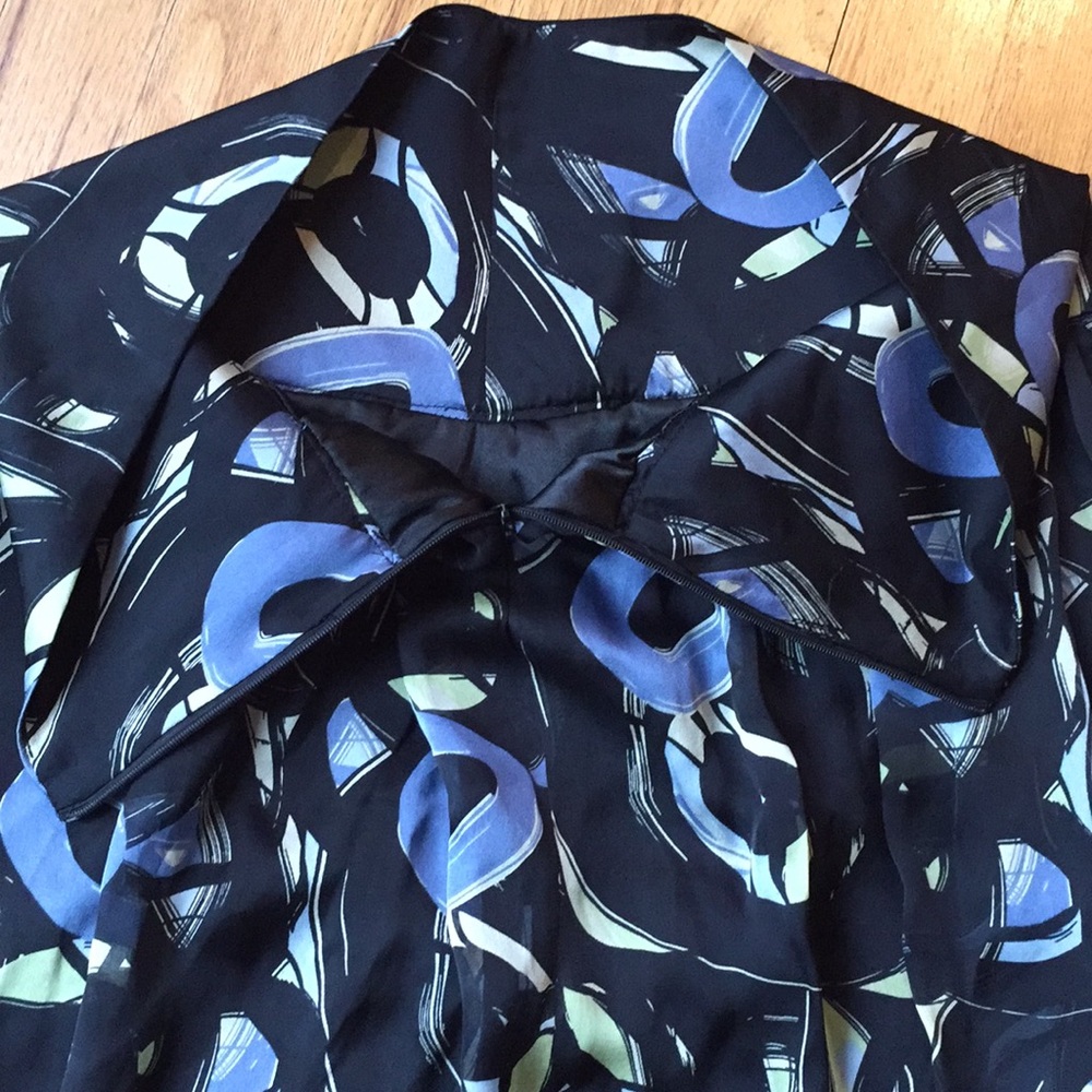 Mac & Jac Fully Lined Silk Pattern Full Skirt Vguc - image 8